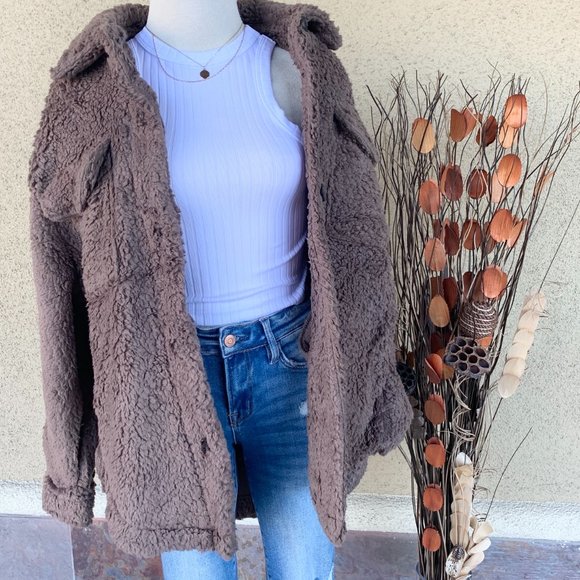 Teddy Button Down Jacket - Picture 3 of 4